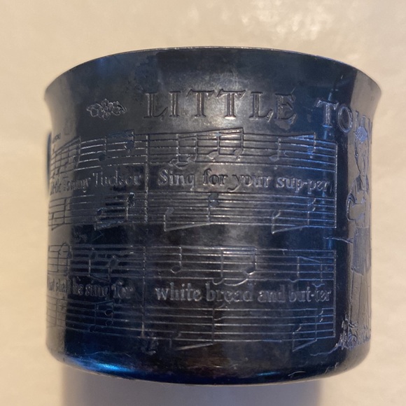 Vintage antique Etched children’s cup little Tommy Tucker song stamped on it - Picture 2 of 11